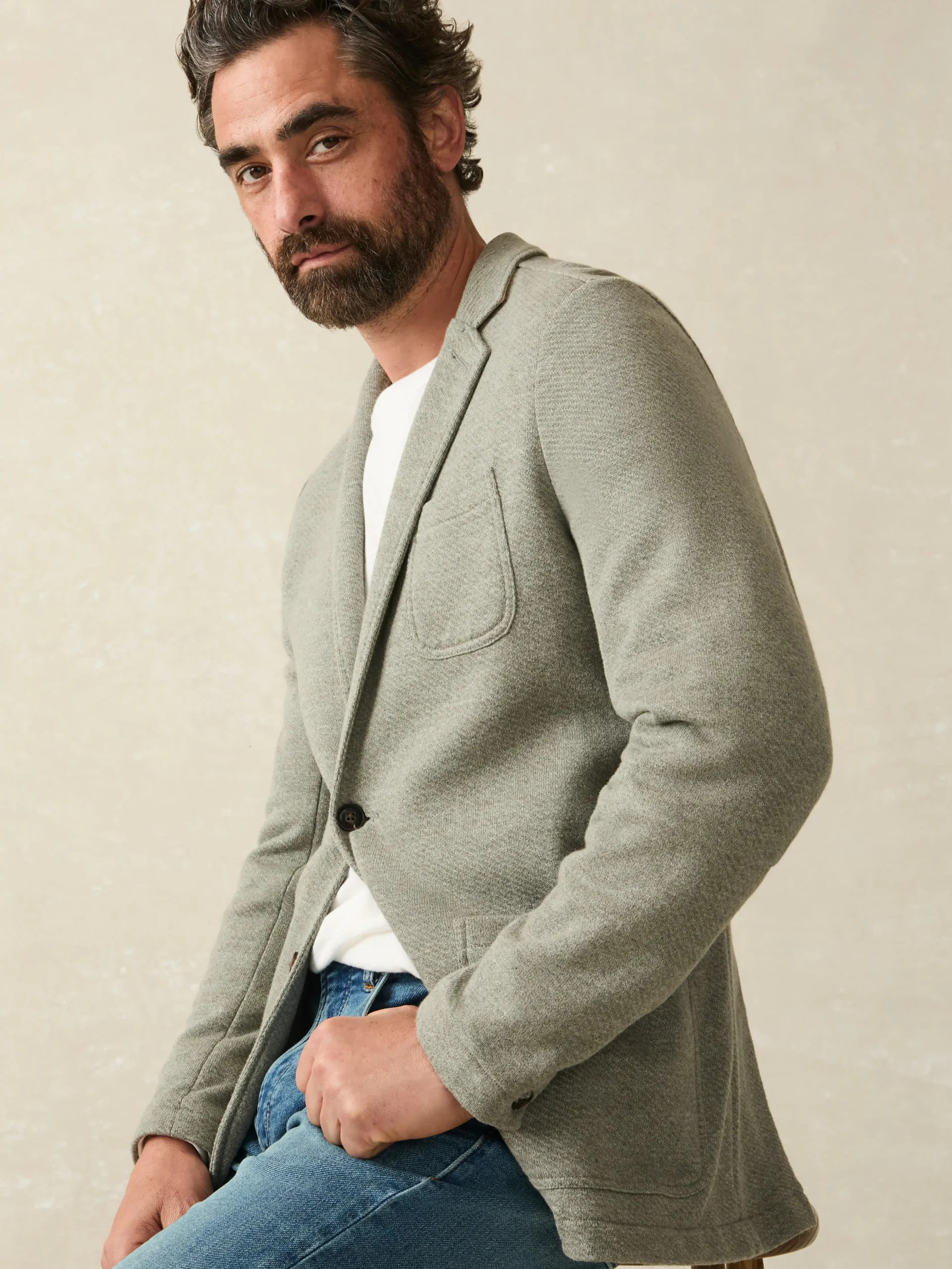 Faherty Brand Inlet Knit Blazer -^ Blazers