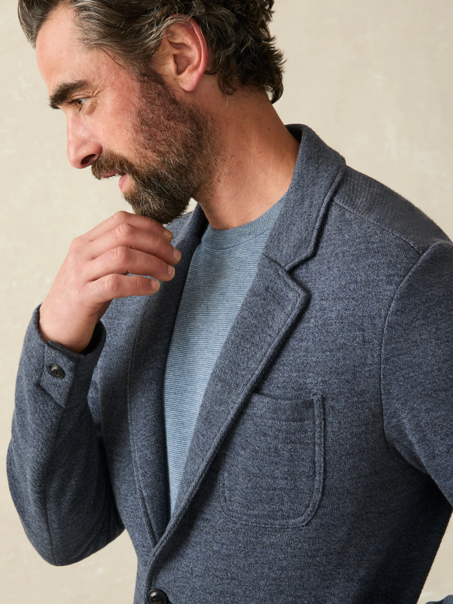 Faherty Brand Inlet Knit Blazer (Short) -^ Blazers