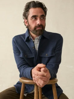Faherty Brand Inlet Knit CPO -^ Jackets & Vests