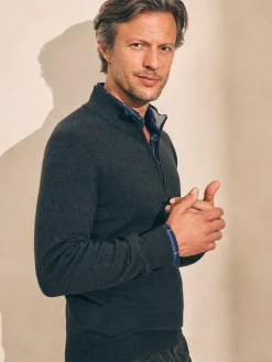 Faherty Brand Jackson Quarter Zip Sweater -^ Sweaters