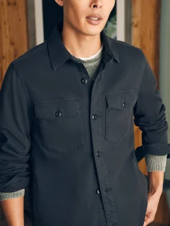 Faherty Brand Jersey Shirt Jacket -^ Jackets & Vests