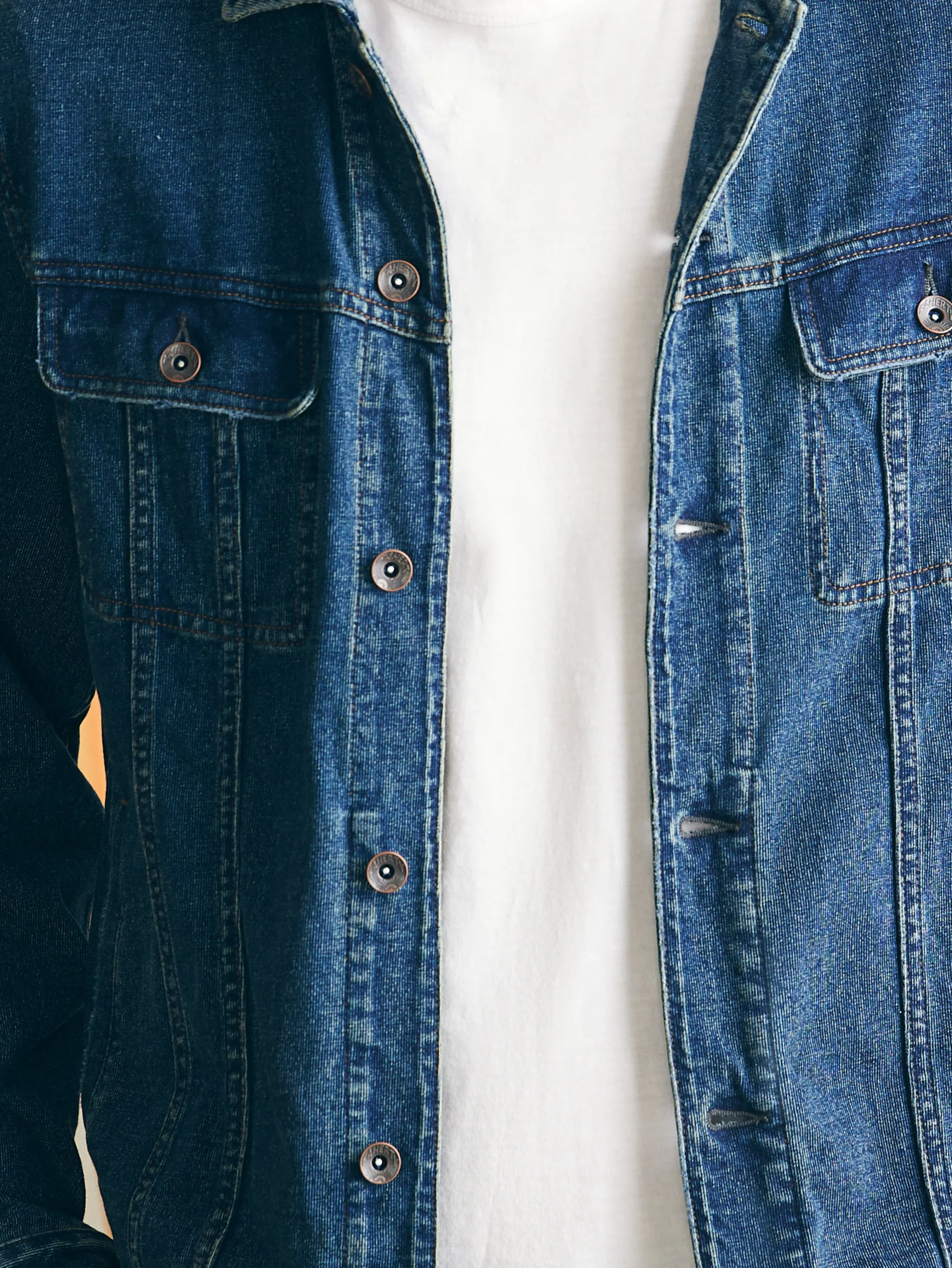 Faherty Brand Jersey Trucker Jacket -^ Jackets & Vests