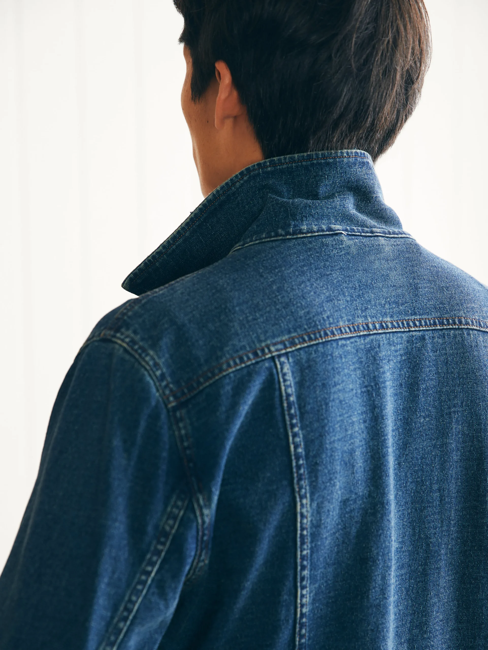 Faherty Brand Jersey Trucker Jacket -^ Jackets & Vests