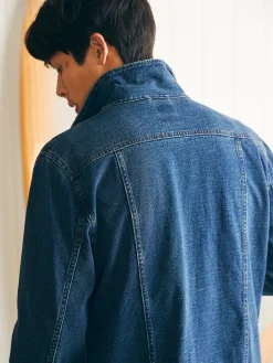Faherty Brand Jersey Trucker Jacket -^ Jackets & Vests