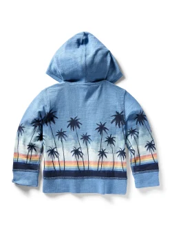 Faherty Brand Kids Palm Rainbow Zip Hoodie -^Kids Kids