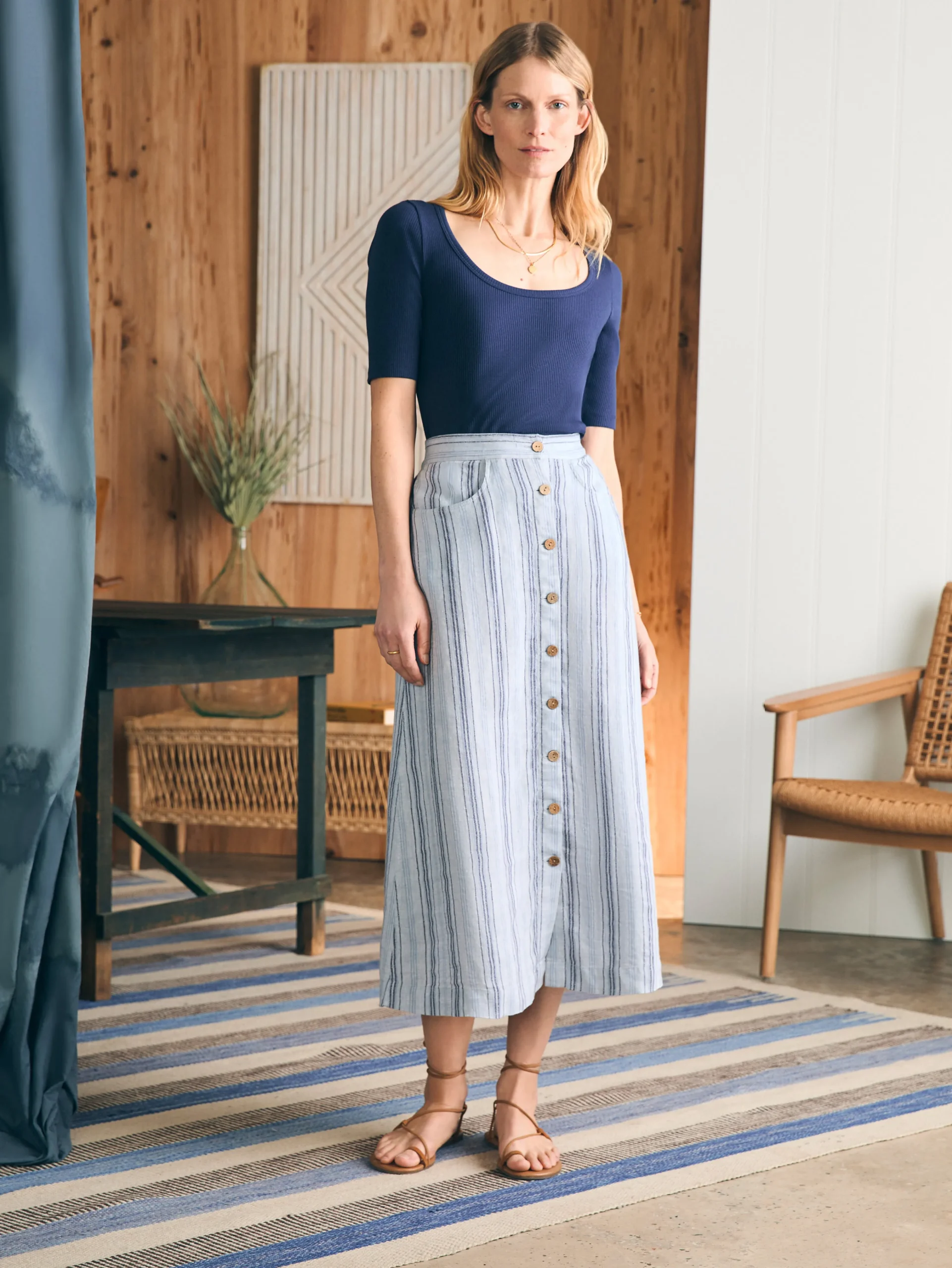 Faherty Brand La Jolla Skirt -^Women Shorts & Skirts