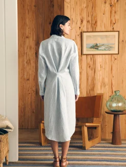 Faherty Brand Laguna Linen Midi Dress -^Women Dresses