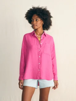 Faherty Brand Laguna Linen Relaxed Shirt -^Women Shirts & Tops