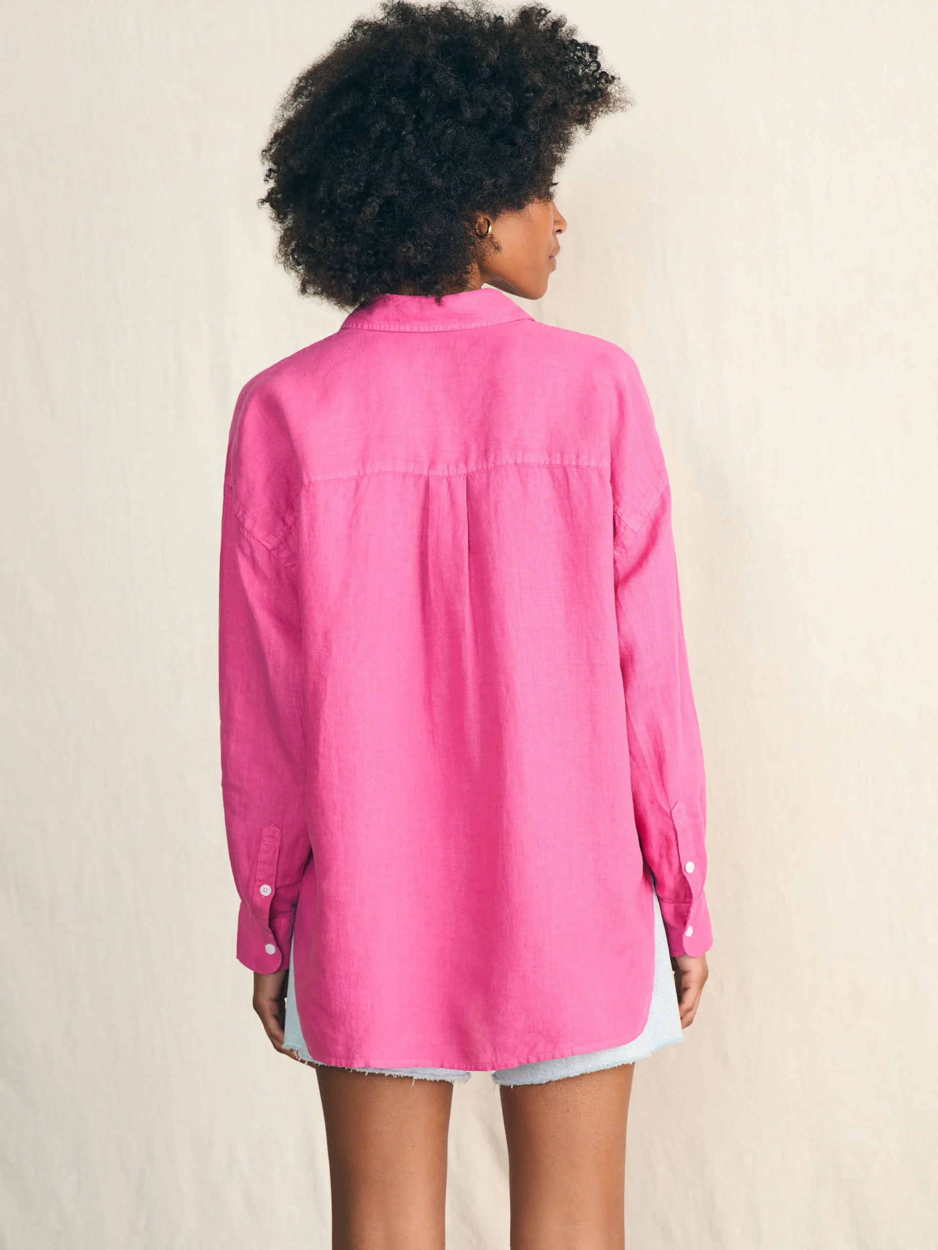 Faherty Brand Laguna Linen Relaxed Shirt -^Women Shirts & Tops