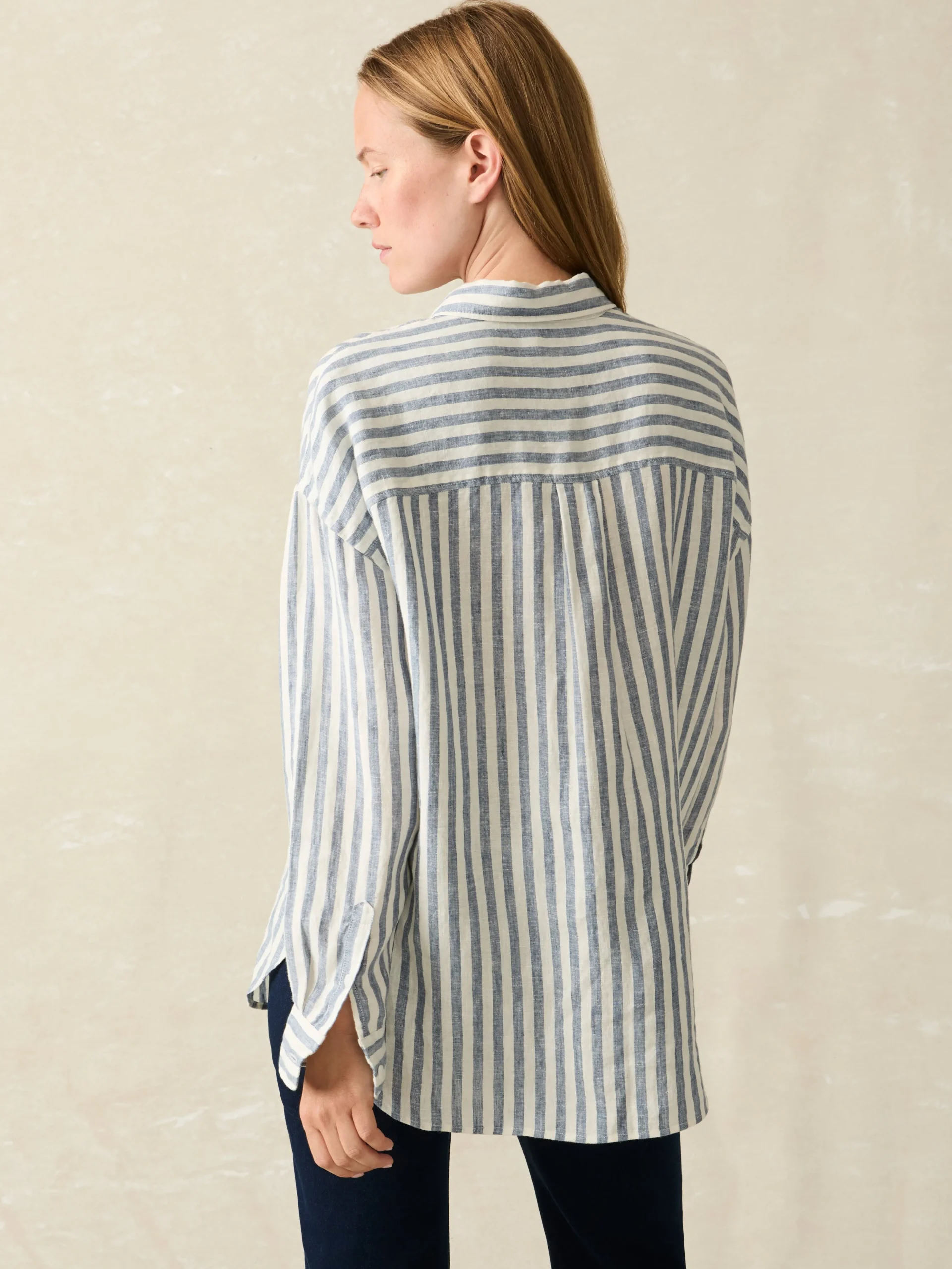 Faherty Brand Laguna Linen Relaxed Shirt -^Women Shirts & Tops