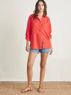 Faherty Brand Laguna Linen Relaxed Shirt -^Women Shirts & Tops