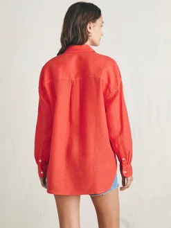 Faherty Brand Laguna Linen Relaxed Shirt -^Women Shirts & Tops