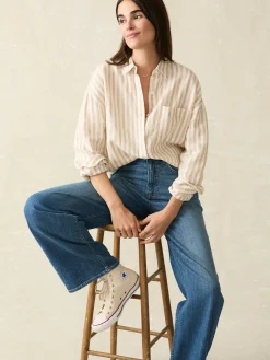 Faherty Brand Laguna Linen Relaxed Shirt -^Women Shirts & Tops