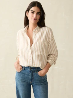 Faherty Brand Laguna Linen Relaxed Shirt -^Women Shirts & Tops