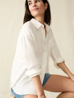 Faherty Brand Laguna Linen Relaxed Shirt -^Women Shirts & Tops
