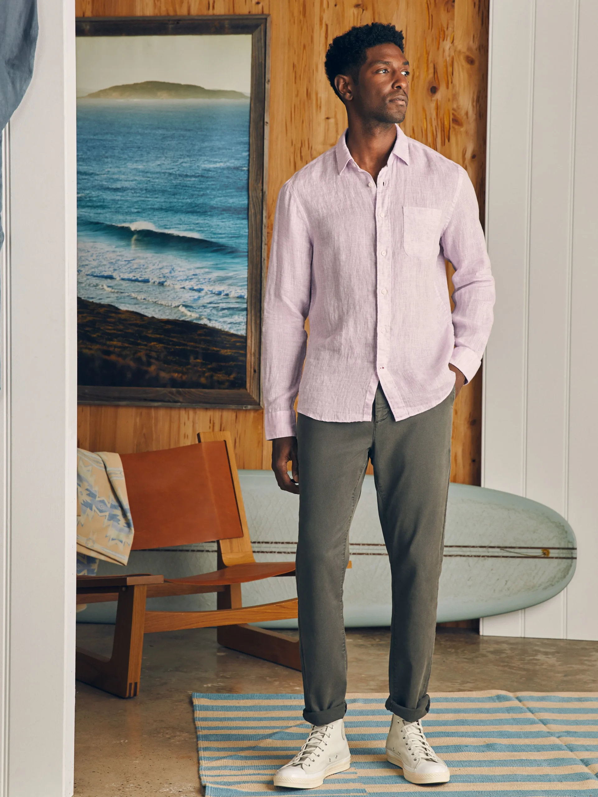 Faherty Brand Laguna Linen Shirt -^ Shirts
