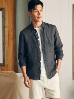 Faherty Brand Laguna Linen Shirt -^ Shirts