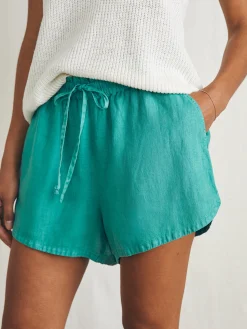Faherty Brand Laguna Linen Tie Waist Short -^Women Shorts & Skirts