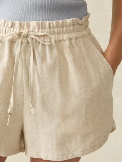 Faherty Brand Laguna Linen Tie Waist Short -^Women Shorts & Skirts