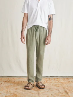 Faherty Brand Linen Drawstring Pant -^ Pants