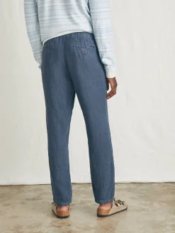 Faherty Brand Linen Drawstring Pant -^ Pants