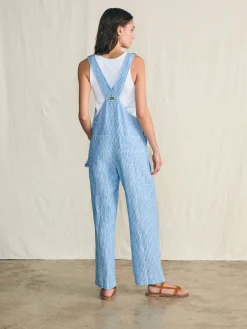 Faherty Brand Linen Mechanic Overall -^Women Dresses|Overalls & Jumpsuits