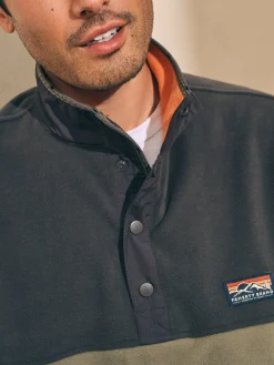 Faherty Brand Low Pile Fleece Popover -^ Jackets & Vests