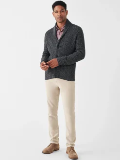 Faherty Brand Marled Cotton Cardigan -^ Sweaters