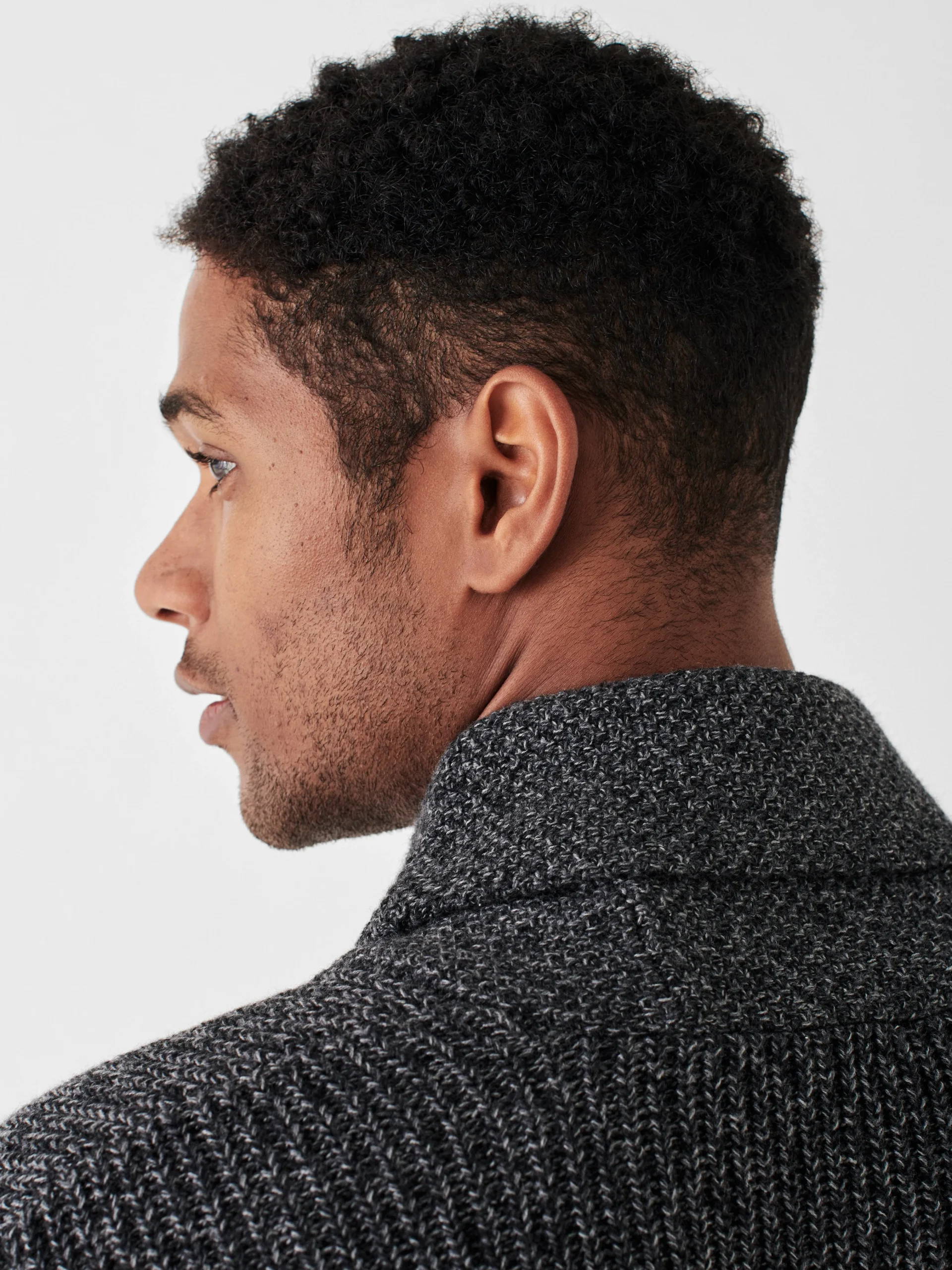 Faherty Brand Marled Cotton Cardigan -^ Sweaters
