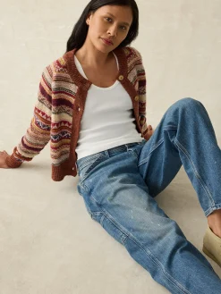 Faherty Brand Marley Fairisle Cardigan -^Women Sweaters