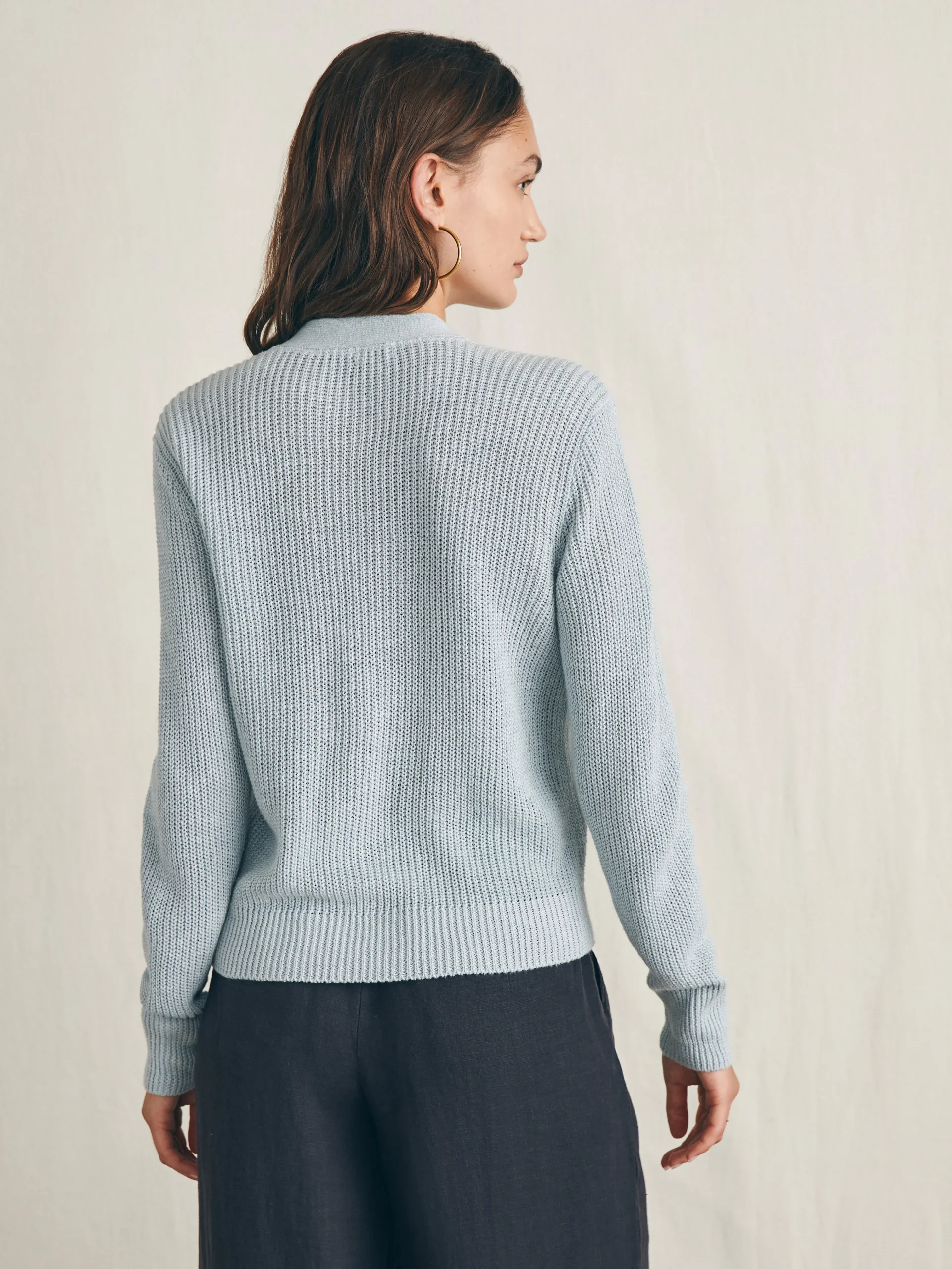 Faherty Brand Miramar Linen Cardigan -^Women Sweaters