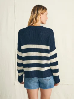 Faherty Brand Miramar Linen Crew Sweater -^Women Sweaters