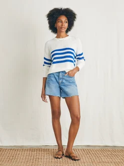 Faherty Brand Miramar Linen Crew Sweater -^Women Sweaters
