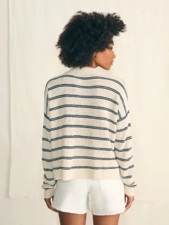 Faherty Brand Miramar Linen Polo -^Women Sweaters