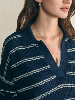 Faherty Brand Miramar Linen Polo -^Women Sweaters
