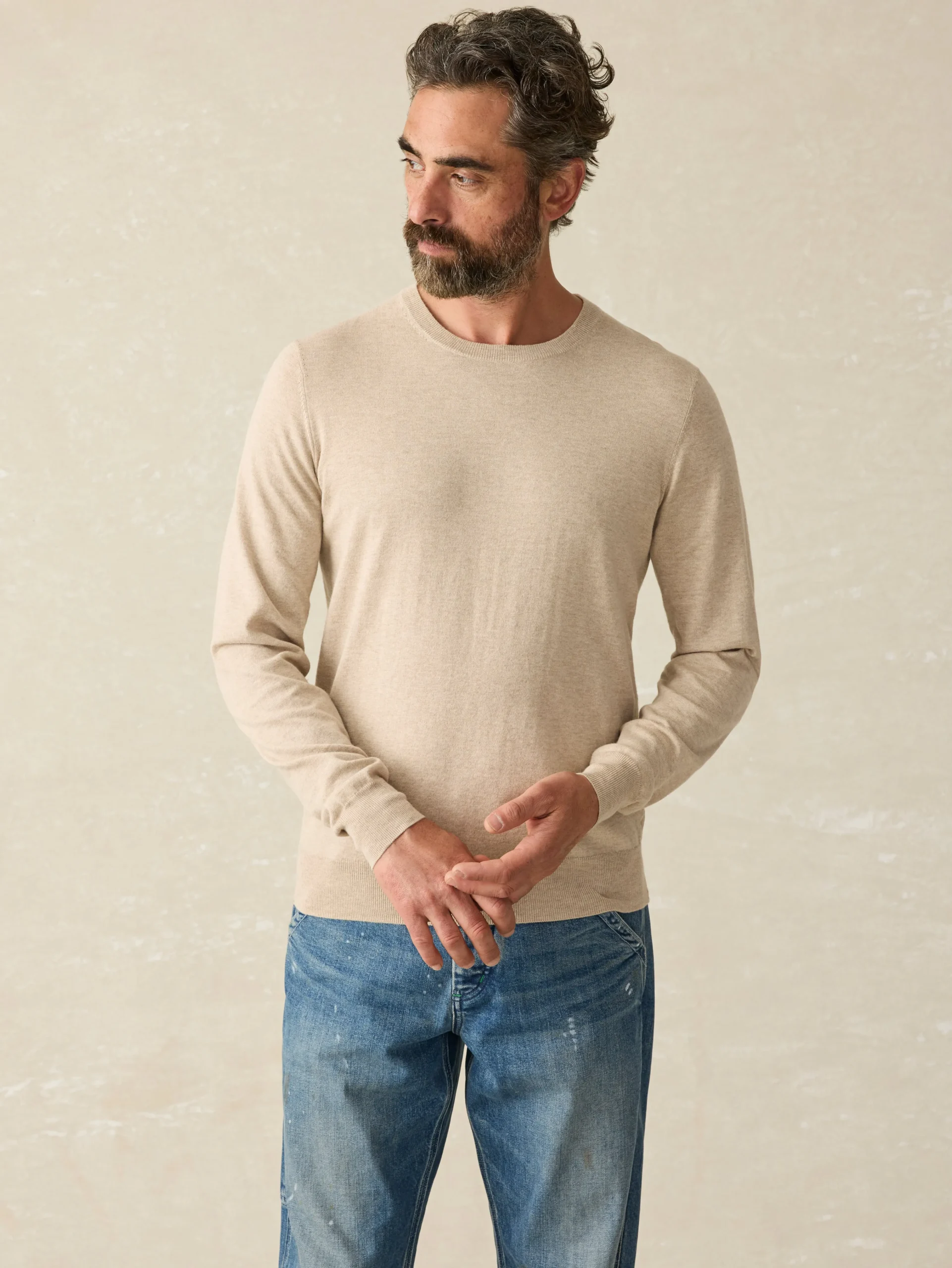 Faherty Brand Movement™ Crewneck Sweater (Tall) -^ Sweaters