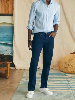 Faherty Brand Movement™ Denim (32" Inseam) -^ Pants
