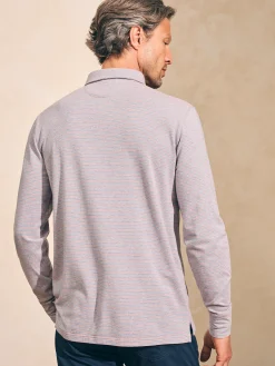 Faherty Brand Movement™ Long-Sleeve Polo Shirt -^ Polo Shirts|T-Shirts & Henleys