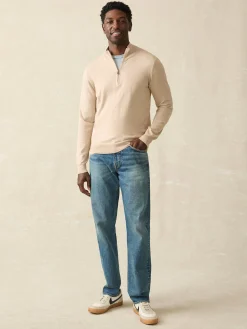 Faherty Brand Movement™ Quarter Zip Sweater (Tall) -^ Sweaters