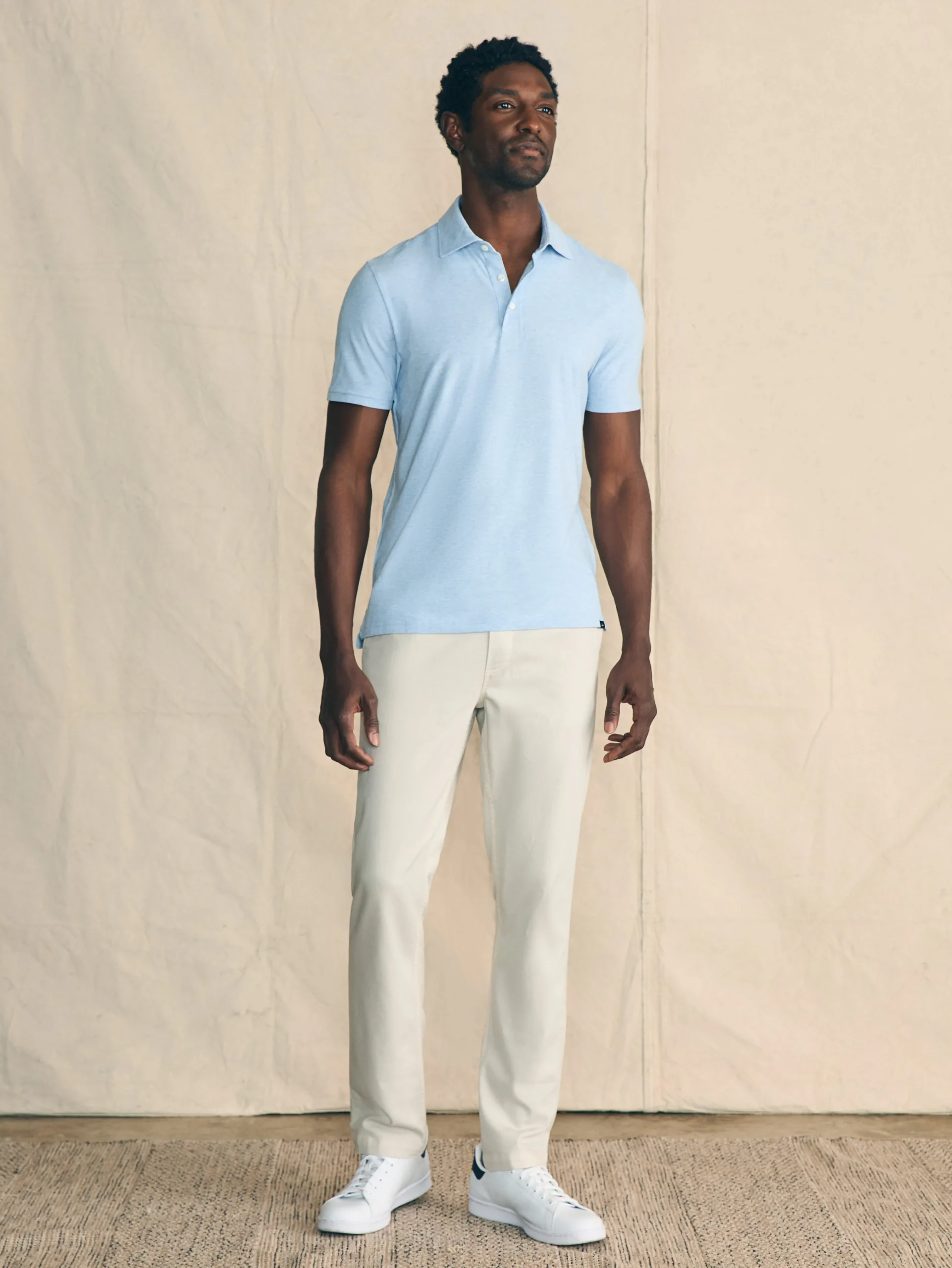 Faherty Brand Movement™ Short-Sleeve Polo Shirt (Tall) -^ Polo Shirts|T-Shirts & Henleys