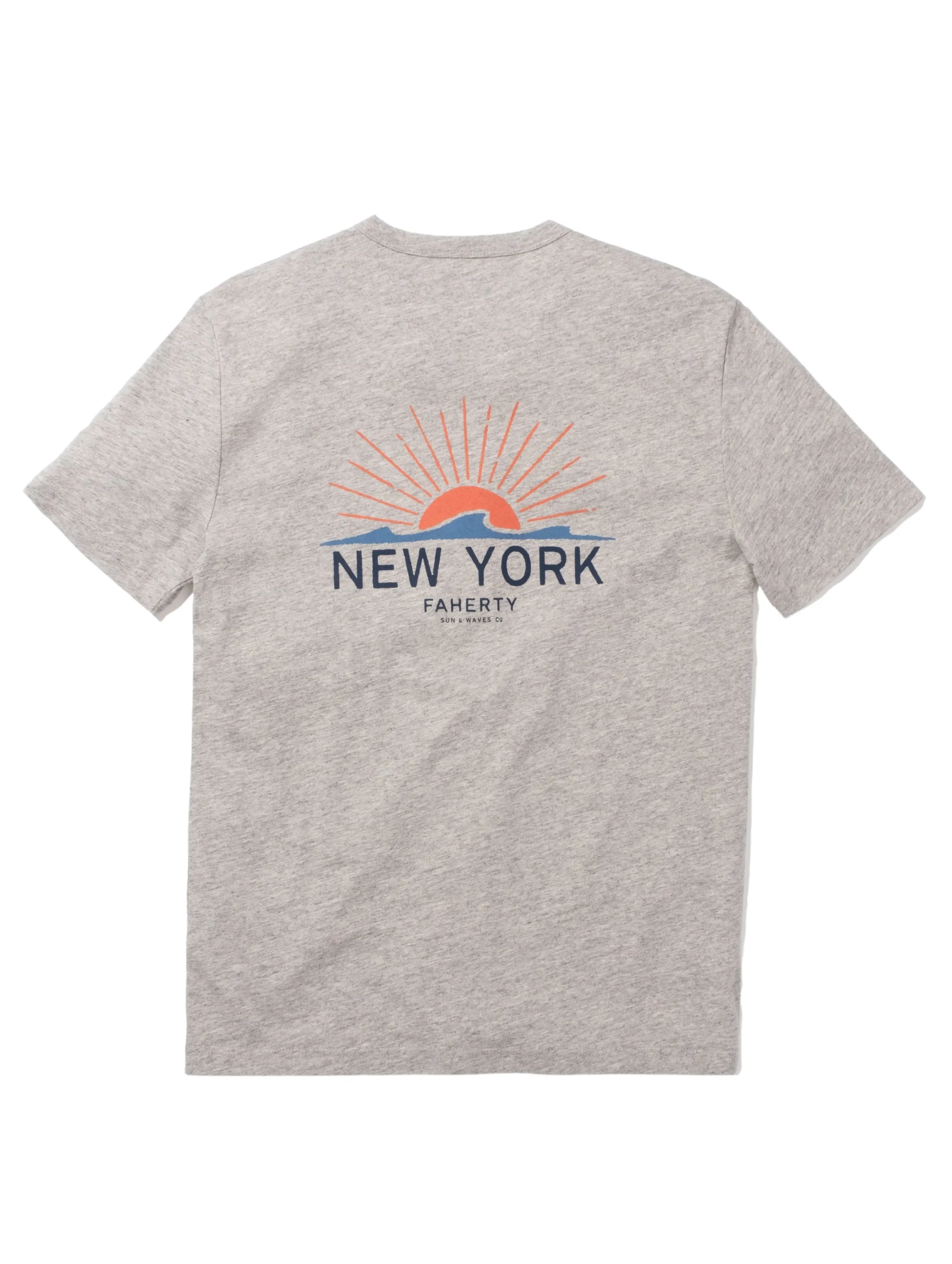 Faherty Brand New York Short-Sleeve Crew T-Shirt -^ T-Shirts & Henleys