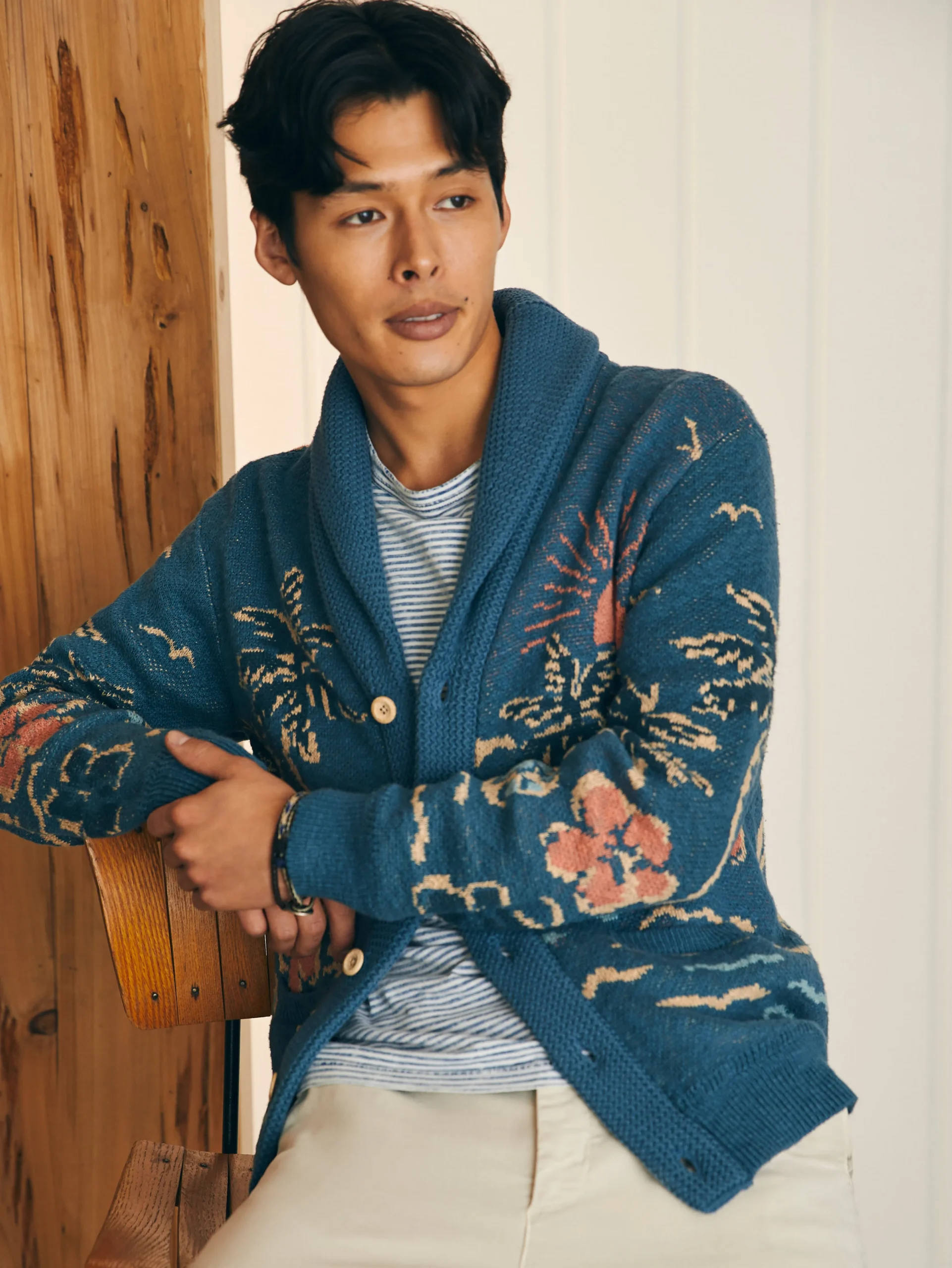 Faherty Brand Offshore Swell Cardigan -^ Sweaters