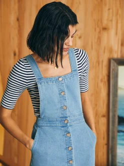Faherty Brand Organic Cotton Denim Remi Dress -^Women Dresses