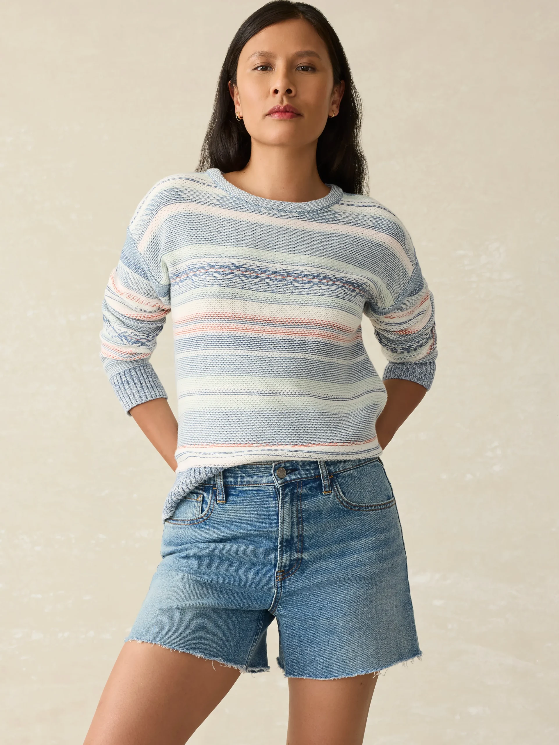 Faherty Brand Organic Cotton Denim Short -^Women Shorts & Skirts