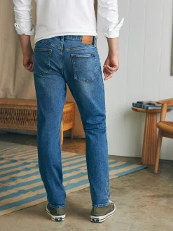 Faherty Brand Organic Cotton Slim Straight Denim (32