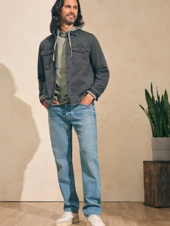 Faherty Brand Organic Cotton Slim Straight Denim (32" Inseam) -^ Pants