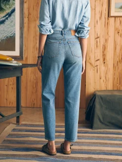 Faherty Brand Organic Cotton Slim Straight Denim -^Women Pants|Jeans