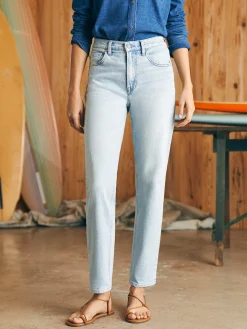 Faherty Brand Organic Cotton Slim Straight Denim -^Women Pants|Jeans