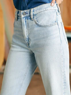Faherty Brand Organic Cotton Slim Straight Denim -^Women Pants|Jeans