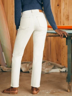 Faherty Brand Organic Cotton Slim Straight Denim -^Women Pants|Jeans